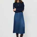 Midnight Melody Pleated Midi Dress - Sugar Babies Children's Boutique/Meg's Shoppe