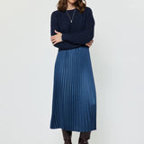 Midnight Melody Pleated Midi Dress - Sugar Babies Children's Boutique/Meg's Shoppe