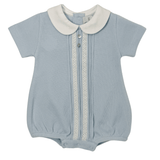 Milan Special Knit Bubble - Blue Boys Bubbles + Rompers MIOCOTTON