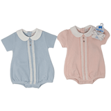 Milan Special Knit Bubble - Blue Boys Bubbles + Rompers MIOCOTTON
