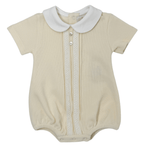 Milan Special Knit Bubble - Pearl Girls Bubbles + Rompers MIOCOTTON