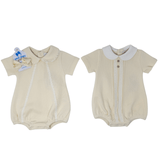 Milan Special Knit Bubble - Pearl Girls Bubbles + Rompers MIOCOTTON