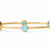 Milano Luxe Bangle - Iridescent Capri Blue - Large Bracelets Julie Vos
