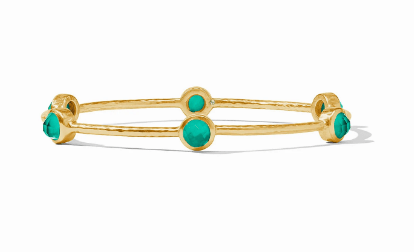 Milano Luxe Bangle - Iridescent Emerald Green - Medium Bracelets Julie Vos