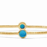 Milano Luxe Bangle - Iridescent London Blue - Large Bracelets Julie Vos