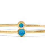 Milano Luxe Bangle - Iridescent London Blue - Large Bracelets Julie Vos