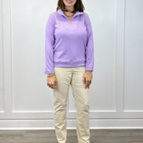 Mindy 1/4 Zip - Lilac Tops Duffield Lane