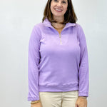 Mindy 1/4 Zip - Lilac Tops Duffield Lane