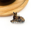 Mini Cat Hair Claw Clip - Black/White Hair Accessories TheDivaSoap