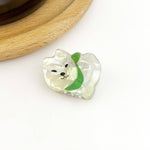 Mini Cat Hair Claw Clip - White Hair Accessories TheDivaSoap