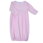 Mini Checks Gathered Gown - Pink Baby Sleepwear Magnolia Baby