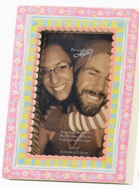Mini Floral Photo Magnet Frame - Assorted Home Decor Primitives by Kathy Pink