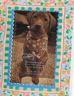 Mini Floral Photo Magnet Frame - Assorted Home Decor Primitives by Kathy Blue
