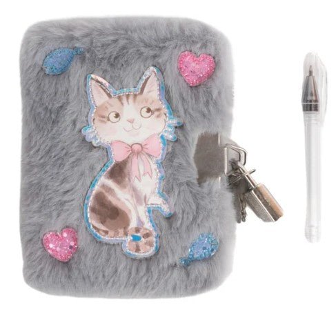 Mini Furry Journal w/ Lock & Pen - Sugar Babies Children's Boutique/Meg's Shoppe