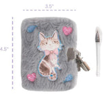Mini Furry Journal w/ Lock & Pen - Sugar Babies Children's Boutique/Meg's Shoppe