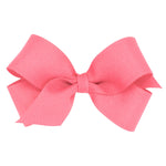 Mini Grosgrain Bow - Coral Rose Kids Hair Accessories Wee Ones
