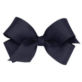 Mini Grosgrain Bow - Navy Kids Hair Accessories Wee Ones