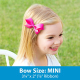 Mini Grosgrain Bow - Nile Blue Kids Hair Accessories Wee Ones
