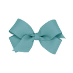 Mini Grosgrain Bow - Nile Blue Kids Hair Accessories Wee Ones