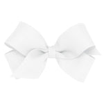 Mini Grosgrain Bow - White Kids Hair Accessories Wee Ones