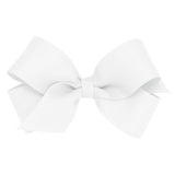 Mini Grosgrain Bow - White Kids Hair Accessories Wee Ones
