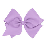 Mini King Grosgrain Bow - Light Orchid Kids Hair Accessories Wee Ones