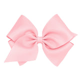 Mini King Grosgrain Bow - Light Pink Kids Hair Accessories Wee Ones