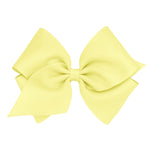 Mini King Grosgrain Bow - Light Yellow Kids Hair Accessories Wee Ones