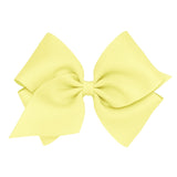Mini King Grosgrain Bow - Light Yellow Kids Hair Accessories Wee Ones