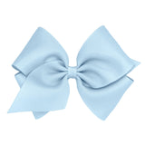 Mini King Grosgrain Bow - Millennium Blue Kids Hair Accessories Wee Ones