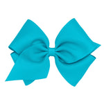 Mini King Grosgrain Bow - New Turquoise Kids Hair Accessories Wee Ones