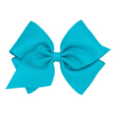 Mini King Grosgrain Bow - New Turquoise Kids Hair Accessories Wee Ones