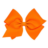 Mini King Grosgrain Bow - Orange Kids Hair Accessories Wee Ones