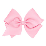Mini King Grosgrain Bow - Pearl Pink Kids Hair Accessories Wee Ones