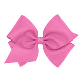Mini King Grosgrain Bow - Rose Kids Hair Accessories Wee Ones