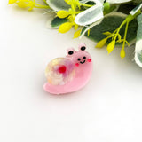 Mini Snail Hair Claw Clip - Pink Hair Accessories TheDivaSoap