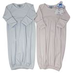 Mini Stripes Gathered Gown - Lt. Blue Baby Sleepwear Magnolia Baby