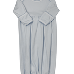 Mini Stripes Gathered Gown - Lt. Blue Baby Sleepwear Magnolia Baby