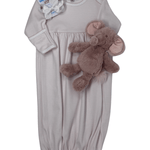 Mini Stripes Gathered Gown - Pink Baby Sleepwear Magnolia Baby