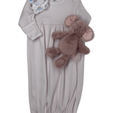 Mini Stripes Gathered Gown - Pink Baby Sleepwear Magnolia Baby