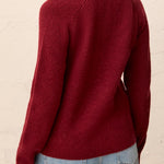 Mixed Media Sweater Jacket w/ Denim Detail Outerwear Tribal
