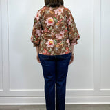 Mocha Meadow Button Top Tops Jodifl