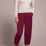 Mock Neck Puff Sleeve High Low Sweater - Cream Sweaters Tribal
