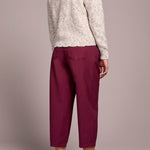 Mock Neck Puff Sleeve High Low Sweater - Cream Sweaters Tribal
