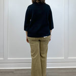 Mock Neck Pull Over Sweater - Black Sweaters FATE