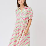 Molly Dress - Floral Fanfare Green Long Dresses Mary Square