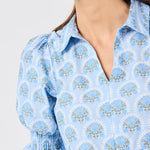 Molly Dress - Sun Shower Flora Blue Long Dresses Mary Square
