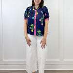 Moonlit Meadow Blouse - Navy Tops Umgee