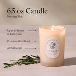 Morning Tide 6.5 oz Poured Candle Candles Thymes