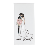 Mr. And Mrs. Cotton Hand Towel Kitchen + Entertaining Mudpie